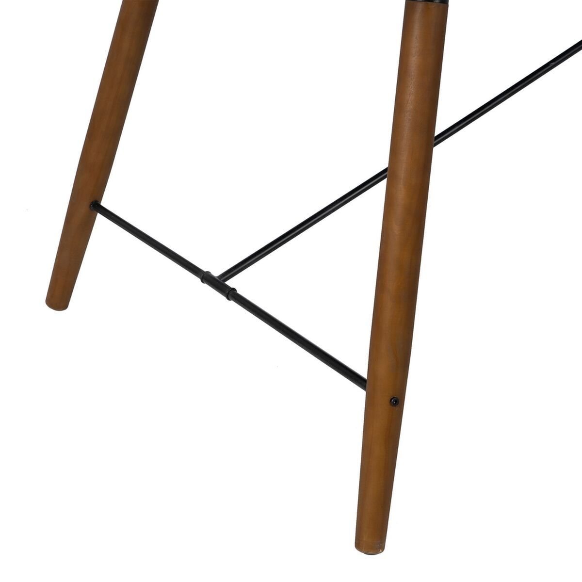 Matsalsbord OSLO Svart Naturell Trä Järn Trä MDF 179 x 90 x 75 cm - 8