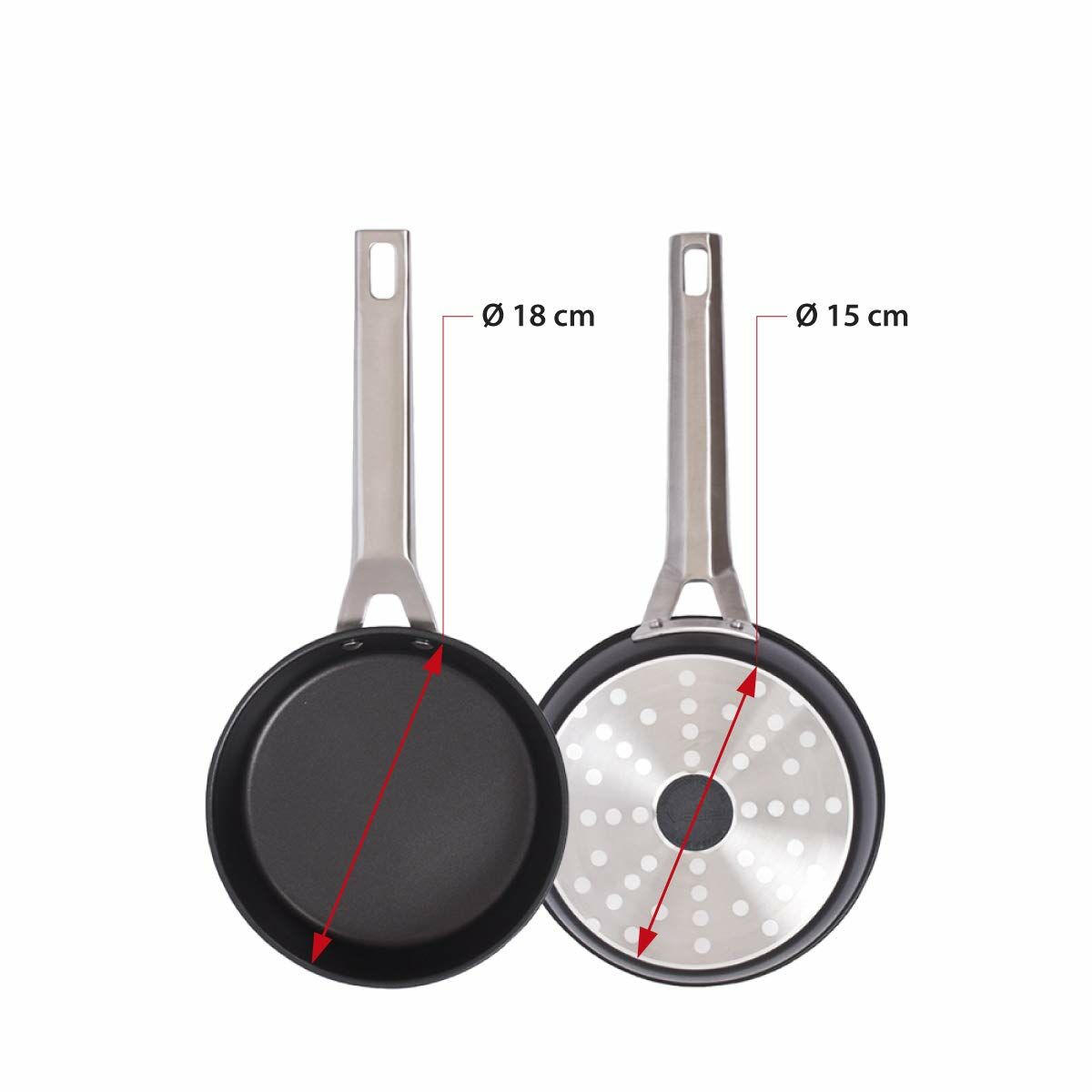 Stekpanna Valira AIRE Svart (Ø 18 cm) - 5