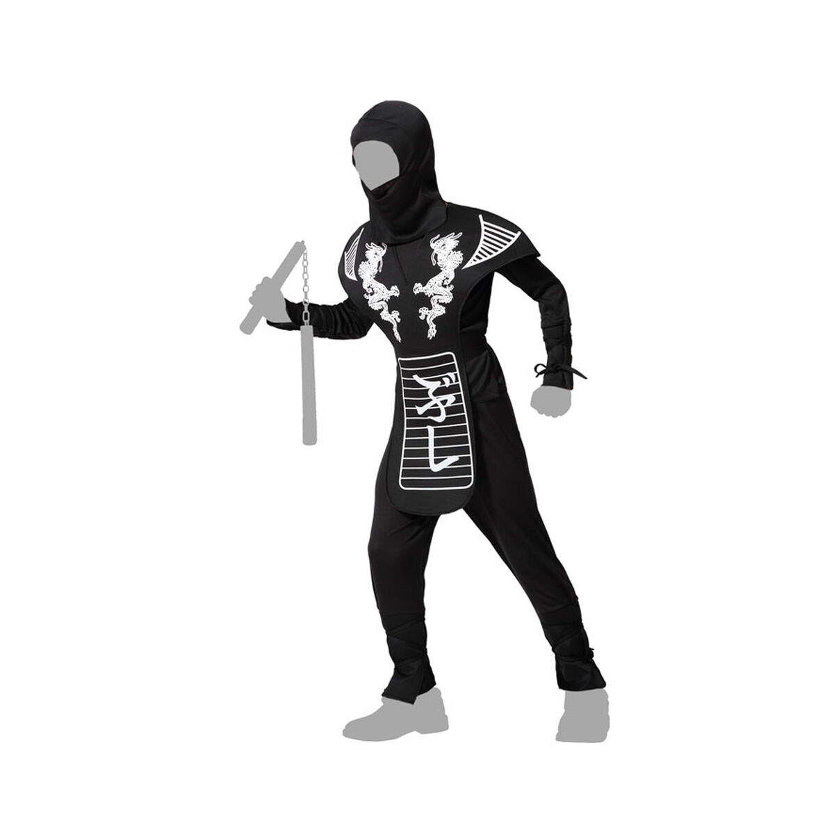 Maskeraddräkt för barn Multicolour Ninja - 6