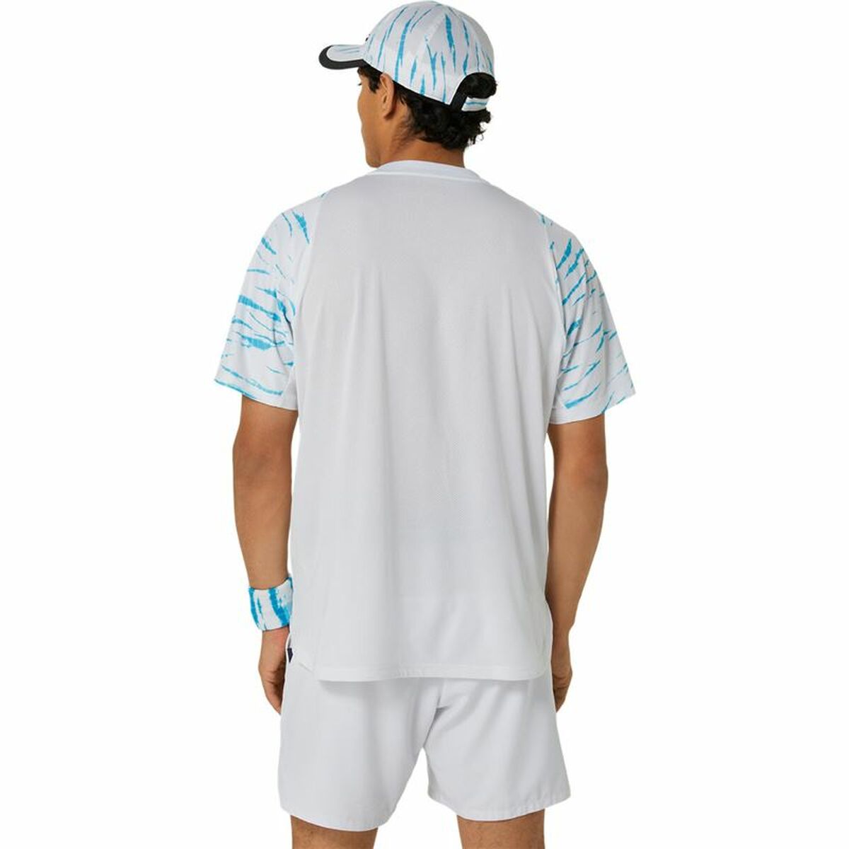 Sporttröja med ärmar Asics Game Ss Top Vit Ljusblå Tennis - 2