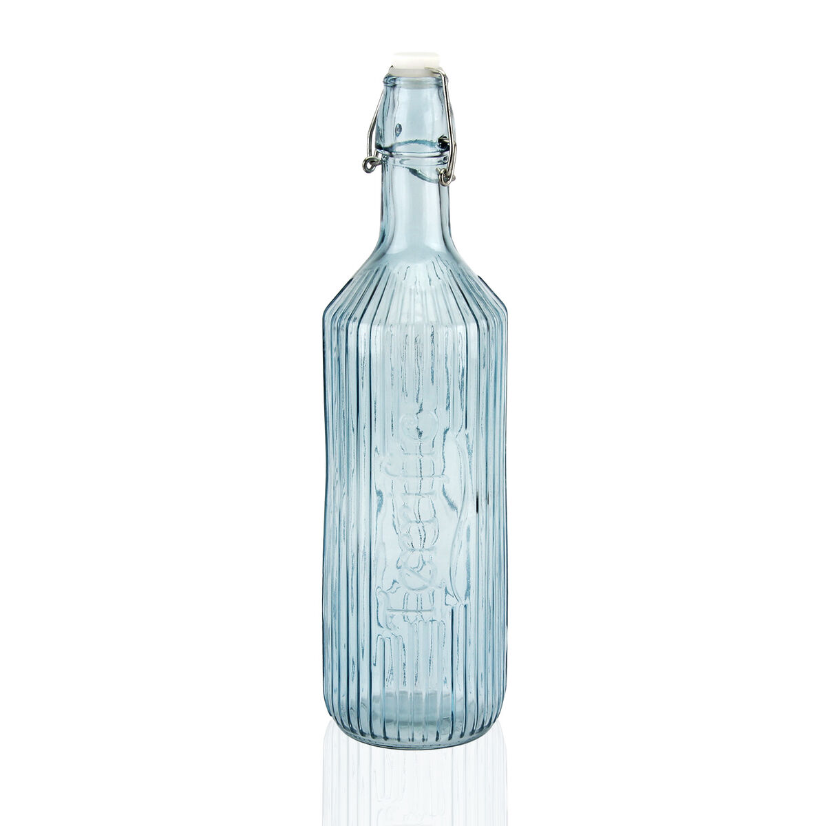 Vattenflaska Versa Blå Glas Aluminium 1 L 8,1 x 31,5 x 8,1 cm
