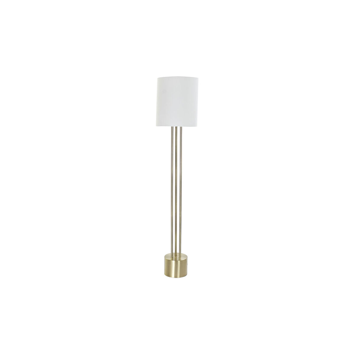 Golvlampa DKD Home Decor Vit Gyllene Metall 50 W 220 V 33 x 33 x 165 cm