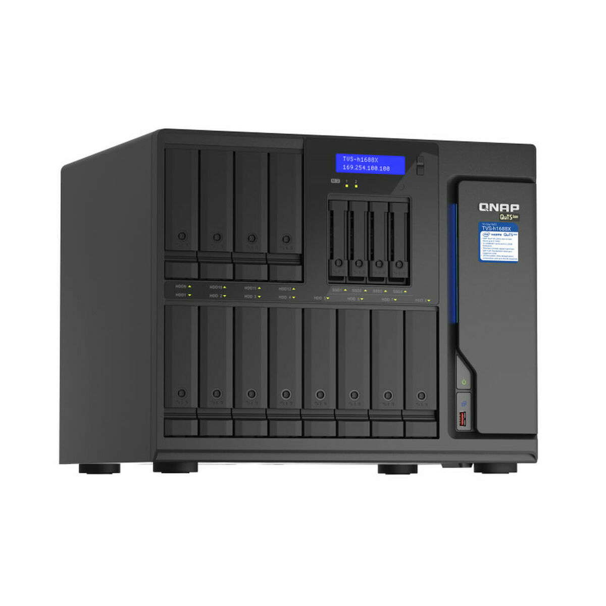 Nätlagringsenhet NAS Qnap TVS-H1688X-W1250-32G Svart - 2