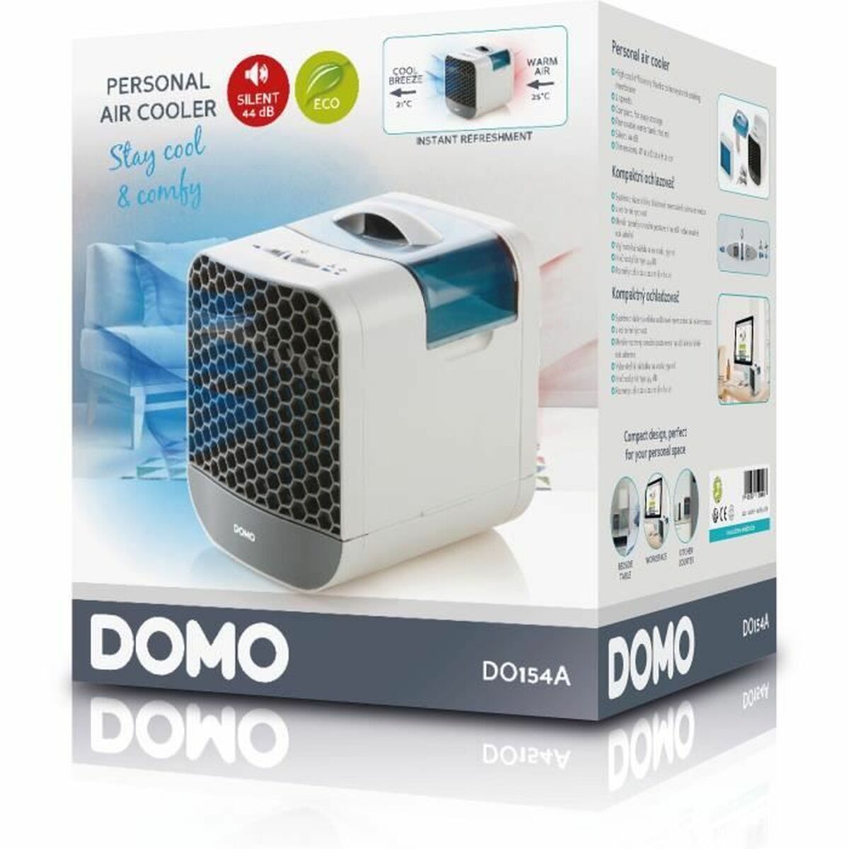 Bordsfläkt DOMO DO154A Vit 6 W - 5