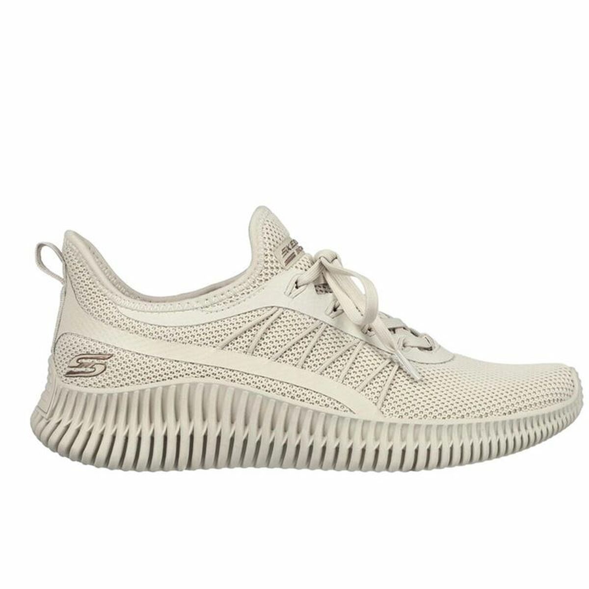 Gymnastiksko, Dam Skechers Bobs Geo-New Aesthet Ljusbrun