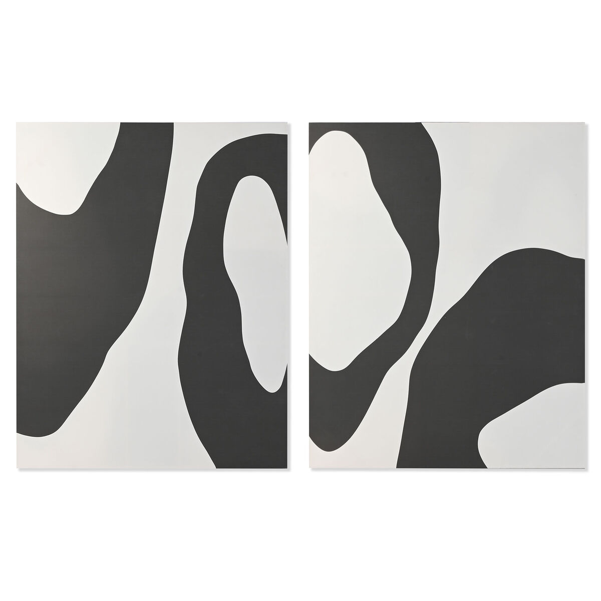 Kanvas Home ESPRIT Vit Marinblå Modern Urban 140 x 3 x 180 cm (2 antal)