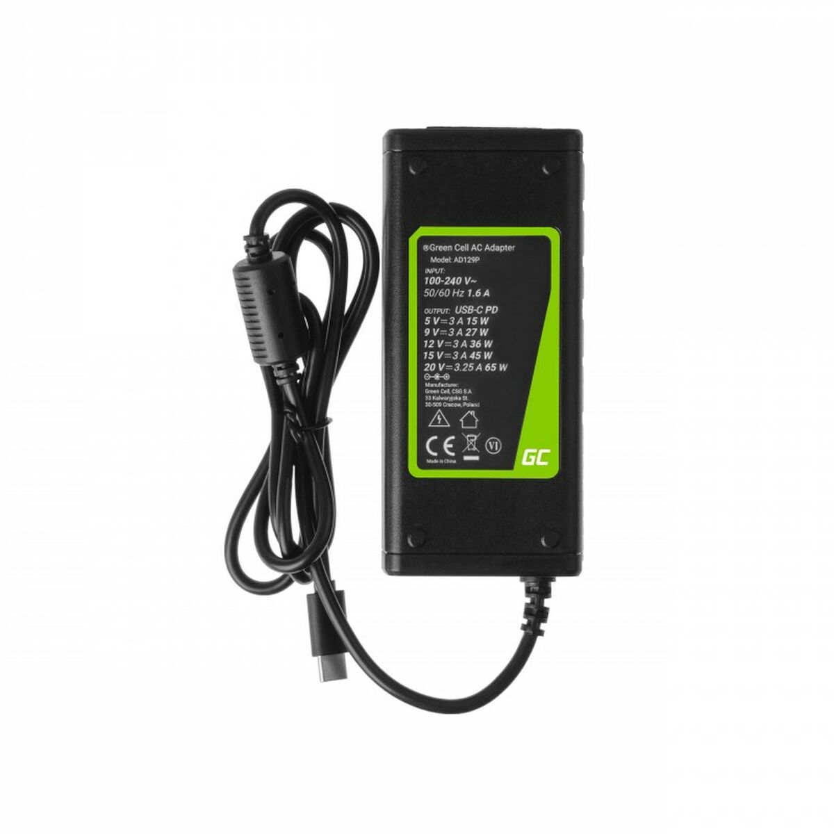 Laptopladdare Green Cell AD134P 65 W - 10