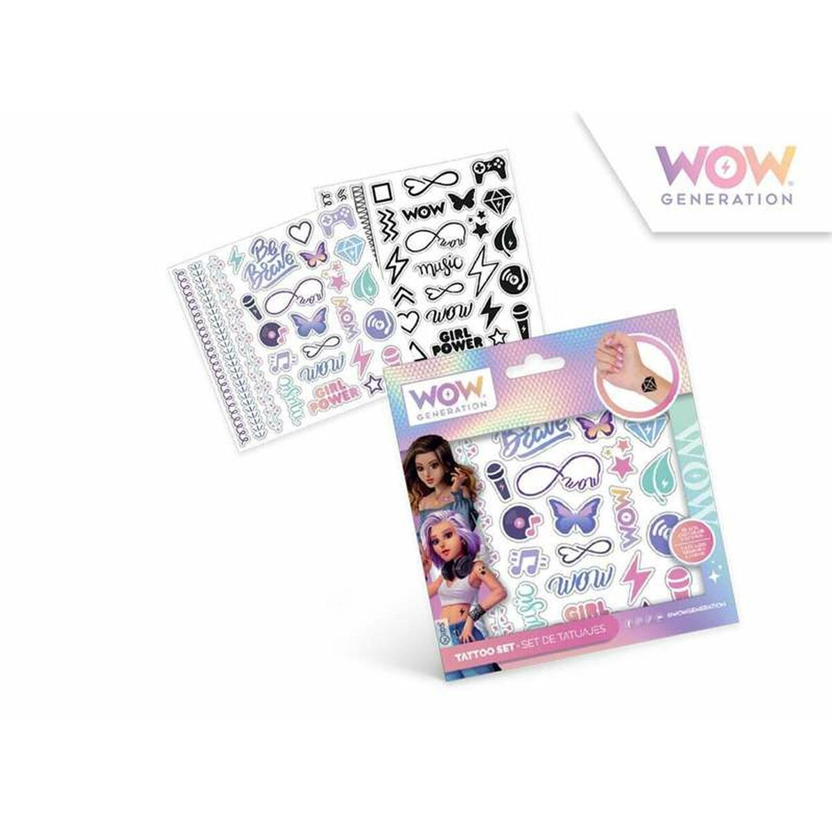 Temporära Tatueringar Wow Generation   Barn - 13