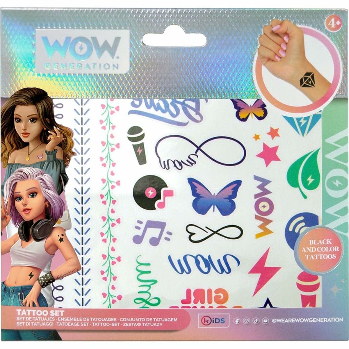 Temporära Tatueringar Wow Generation   Barn - 8