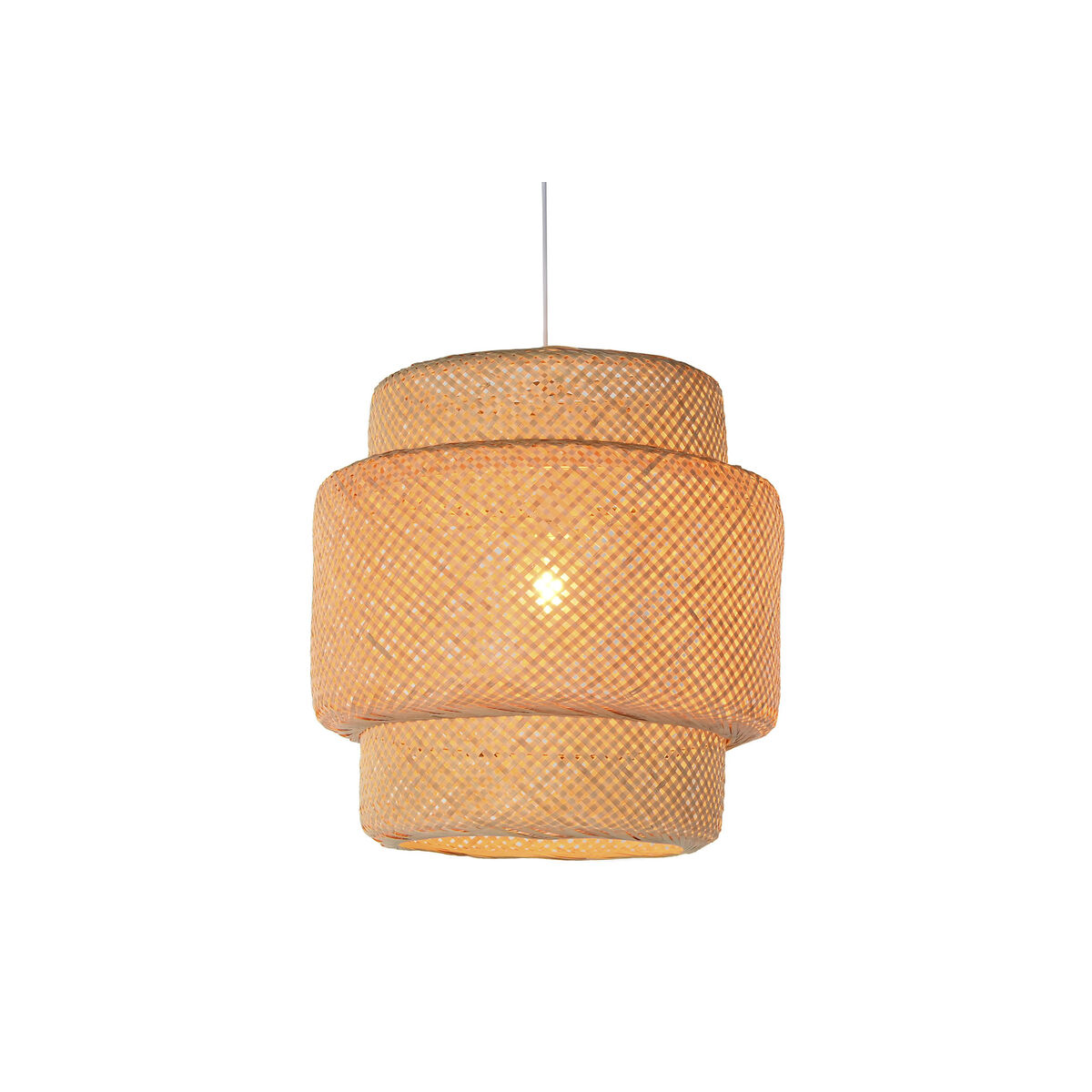 Taklampa Home ESPRIT Ljusbrun Bambu 50 x 50 x 55 cm - 5