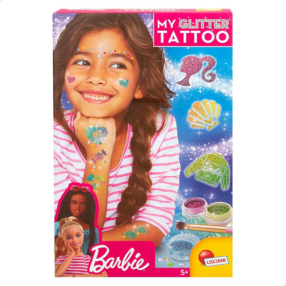 Temporära Tatueringar Barbie My Glitter Tattoo Glitter 20 Delar