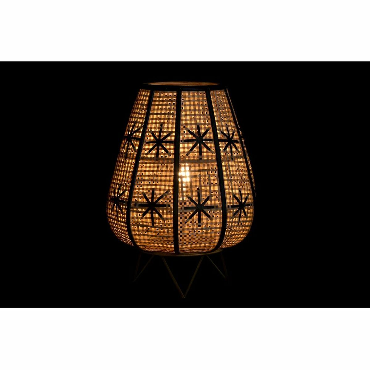 Bordslampa DKD Home Decor Svart Metall Brun 220 V 50 W 37 x 37 x 47 cm - 2