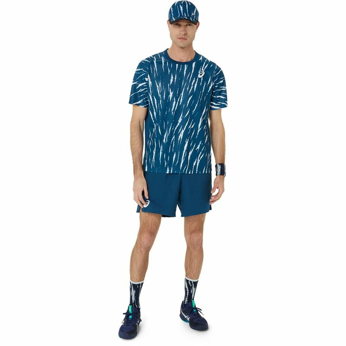 Sporttröja med ärmar Asics Game Ss Top Blå Tennis - 6