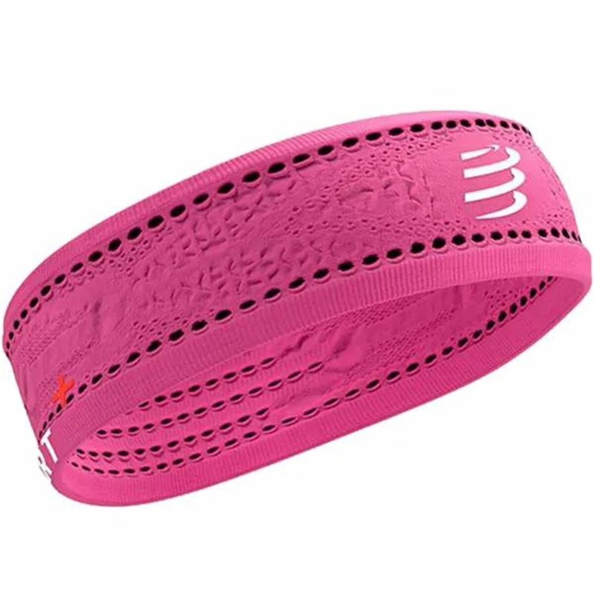 Huvudsportband Compressport Thin On/Off Fuchsia - 2