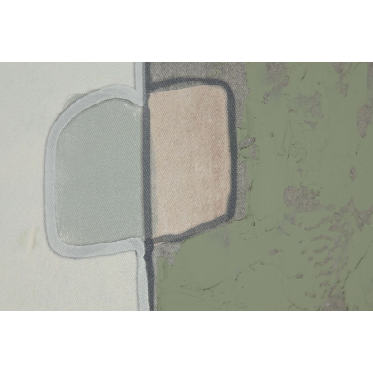 Tavla Home ESPRIT Grön Abstrakt Modern (2 antal) - 3