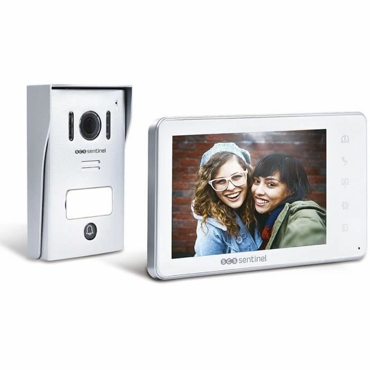 Smart interntelefon med video SCS SENTINEL VisioKit 7 Vit Aluminium ABS
