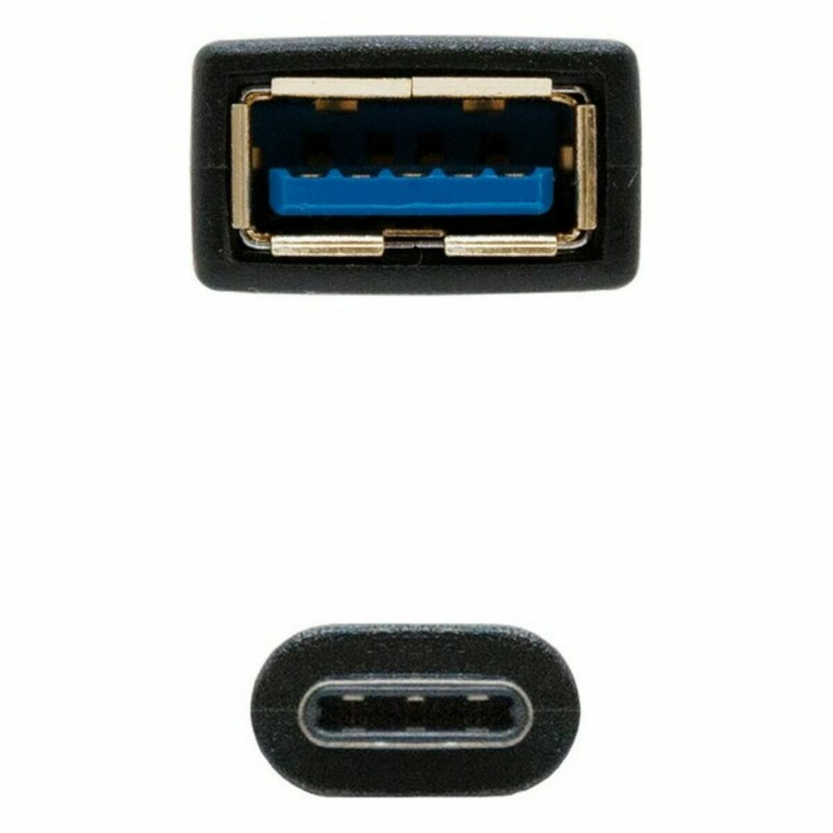 USB 3.1-kabel NANOCABLE 10.01.4201 Svart