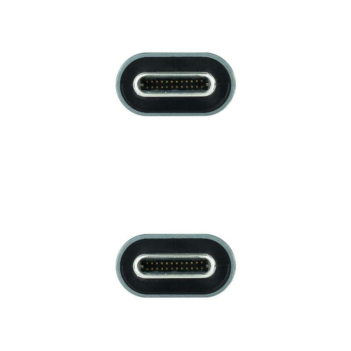 USB-C-kabel NANOCABLE 10.01.4301 Svart 1 m (1 antal) - 2