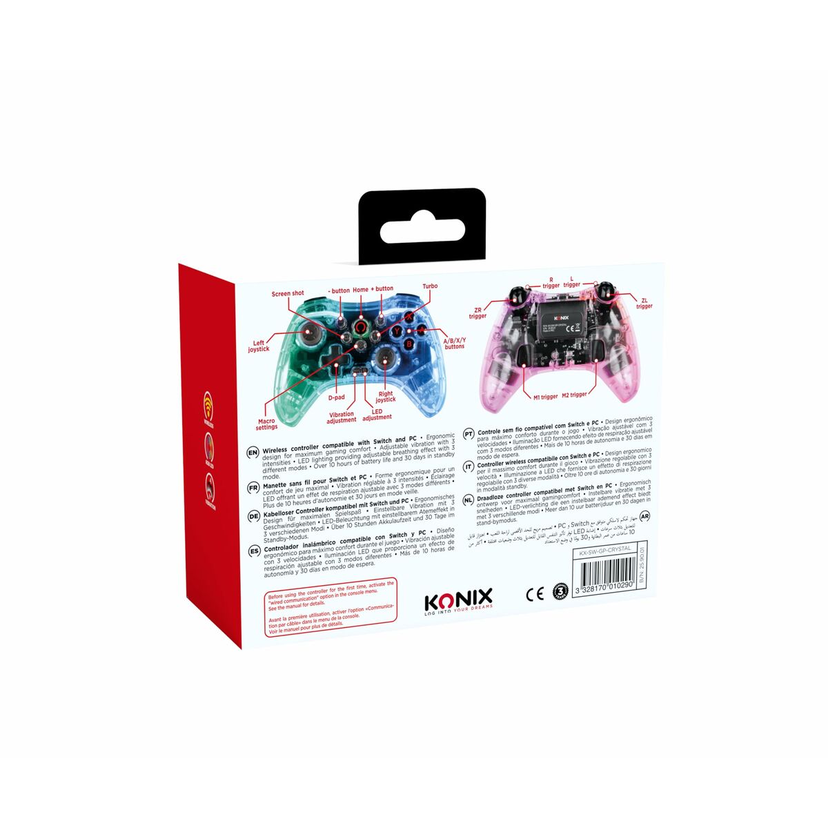 Spelkontroll KONIX Crystal - 5