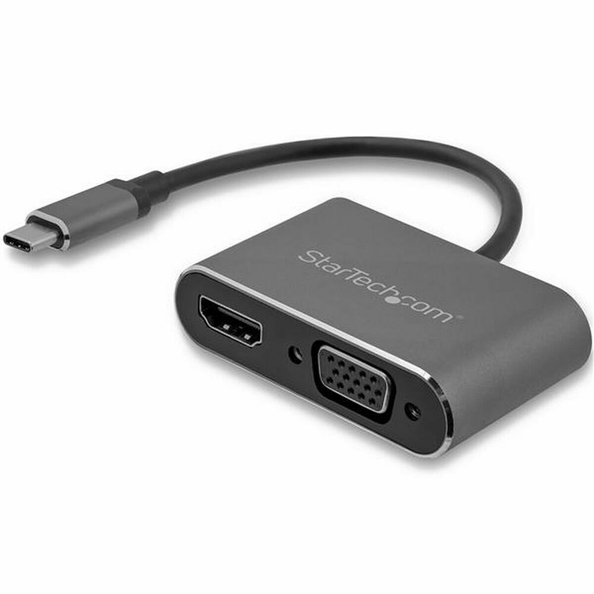 USB C till VGA/HDMI Adapter Startech CDP2HDVGA Svart 4K Ultra HD