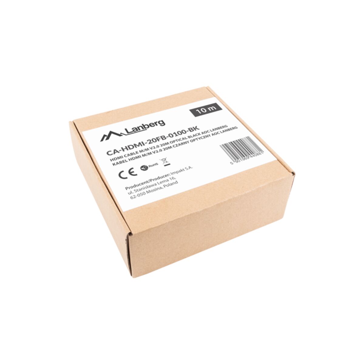 Kabel HDMI Lanberg CA-HDMI-20FB-0100-BK Svart 10 m - 2