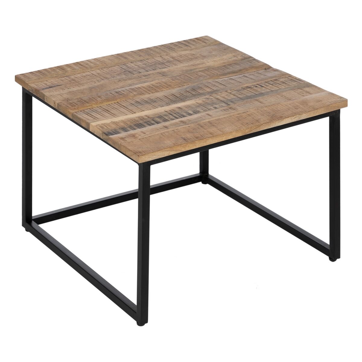 2-bordsset Svart Naturell 60 x 60 x 42 cm (2 antal) - 4