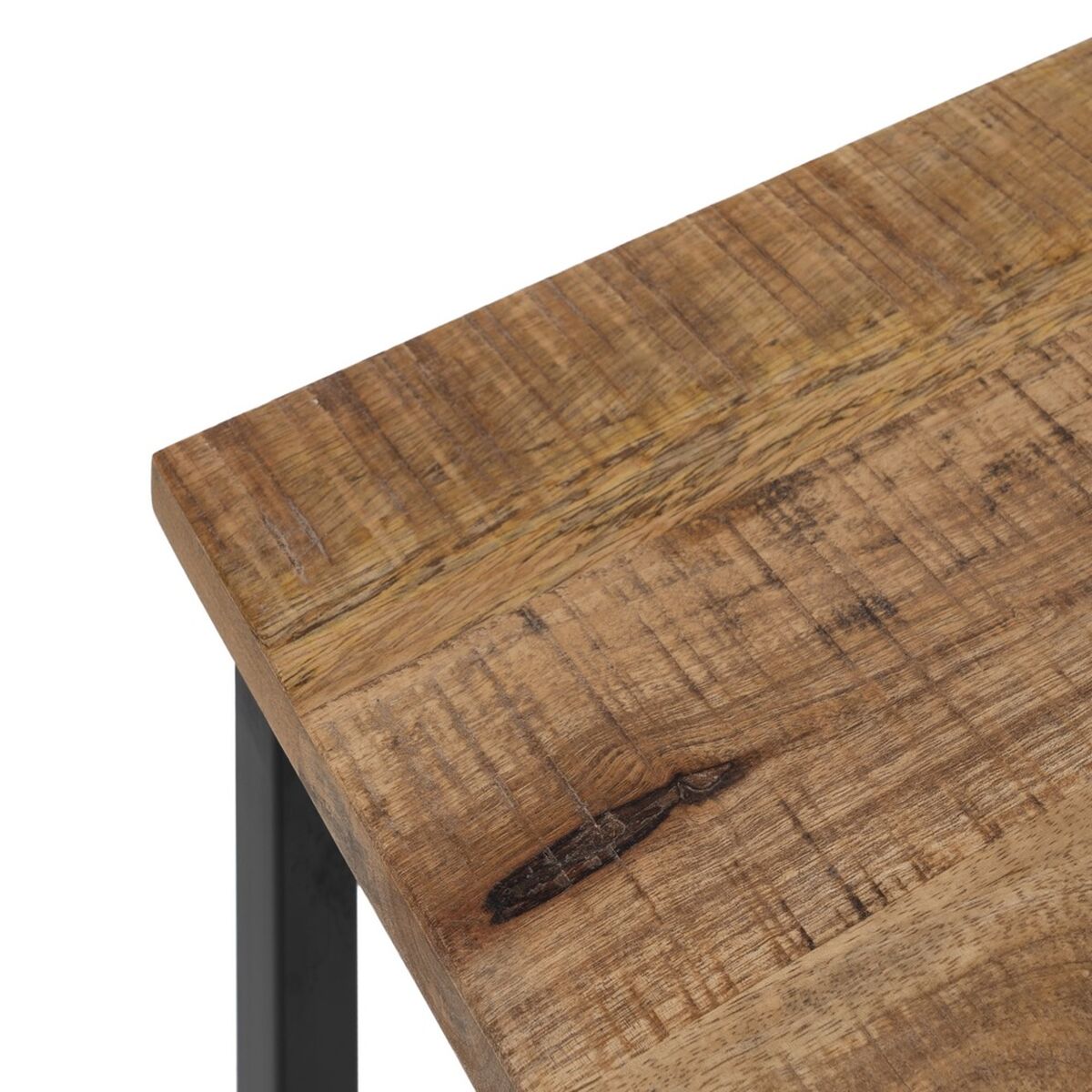 2-bordsset Svart Naturell 60 x 60 x 42 cm (2 antal) - 6