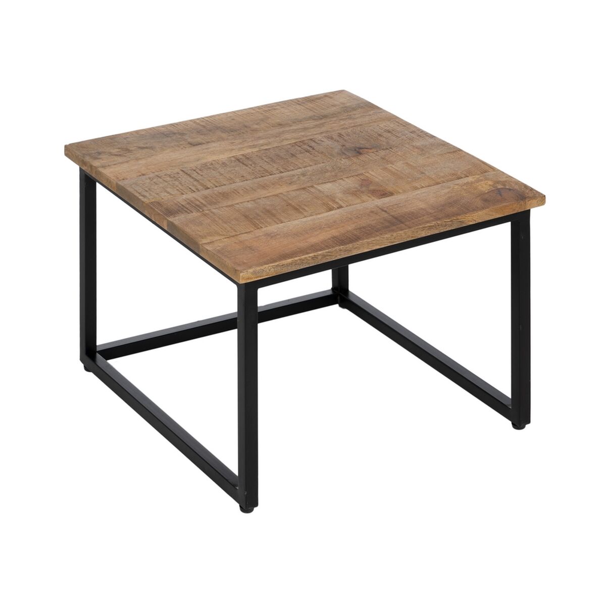 2-bordsset Svart Naturell 60 x 60 x 42 cm (2 antal) - 5