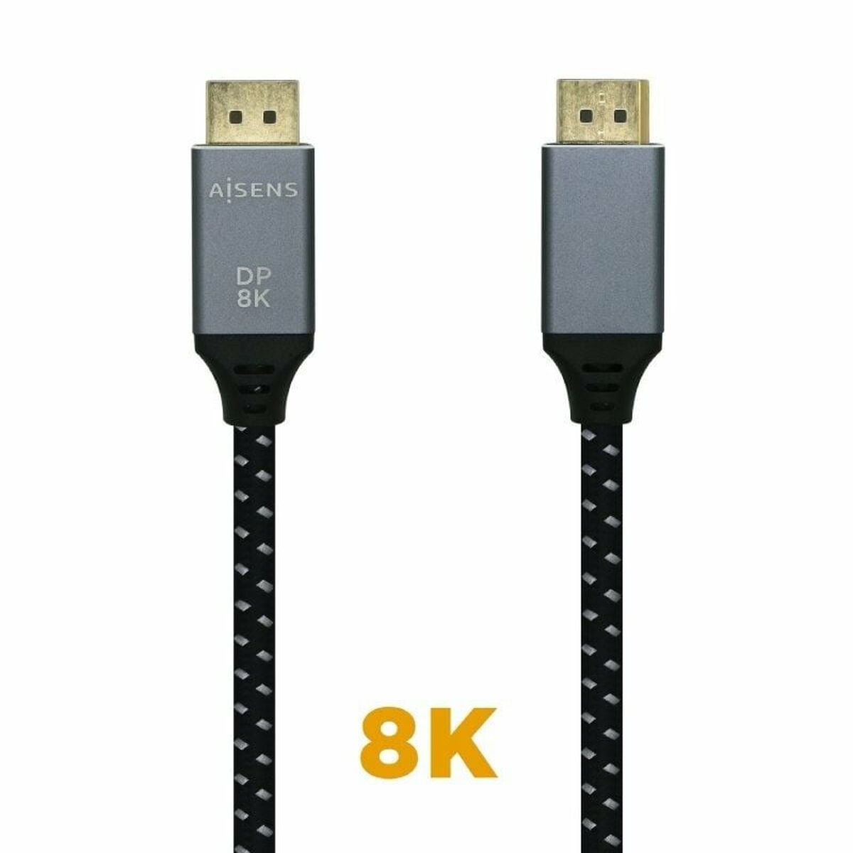 DisplayPort Kabel Aisens A149-0438 Svart Svart/Grå 3 m