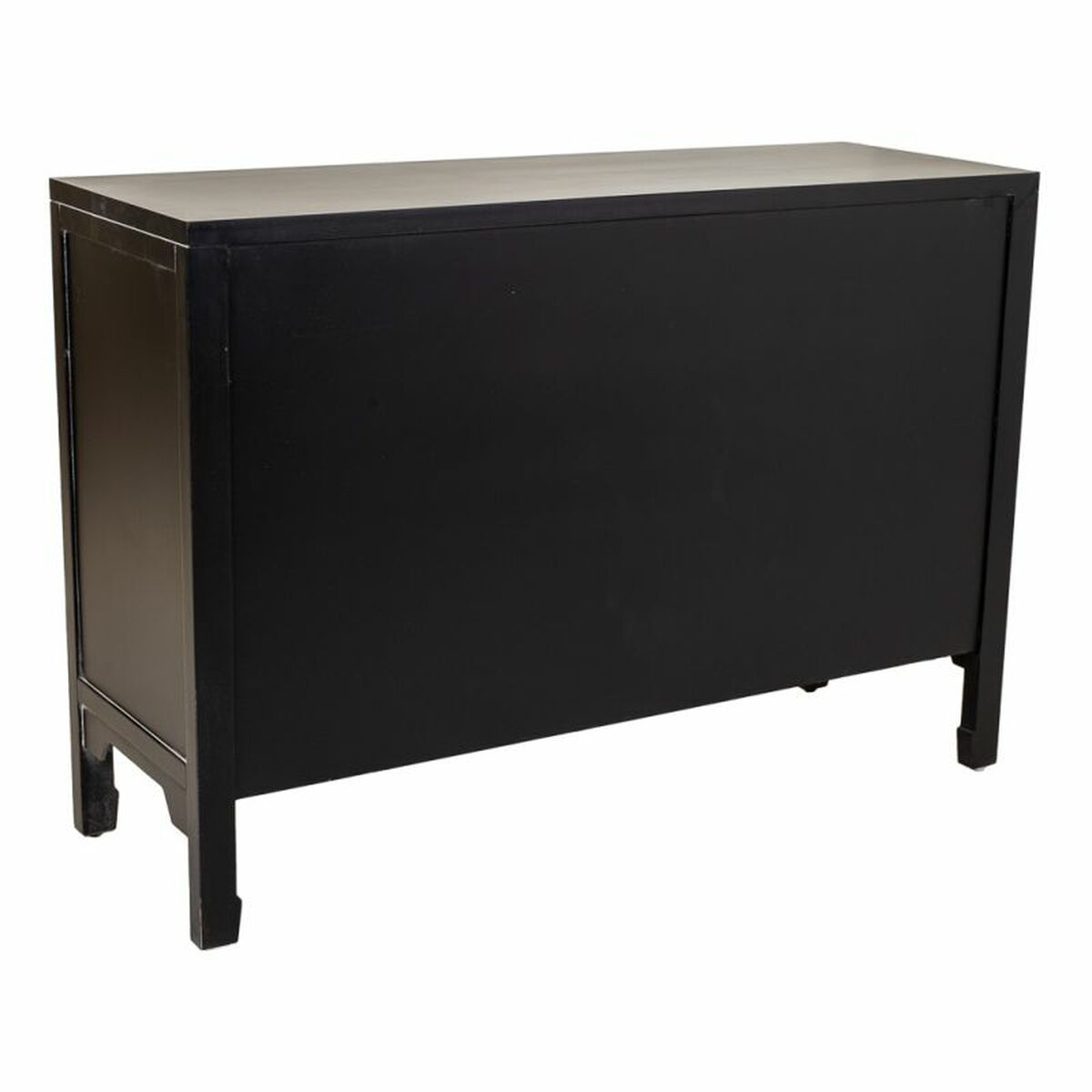 Skänk Alexandra House Living Svart Rattan Granträ 36 x 73 x 106 cm - 6