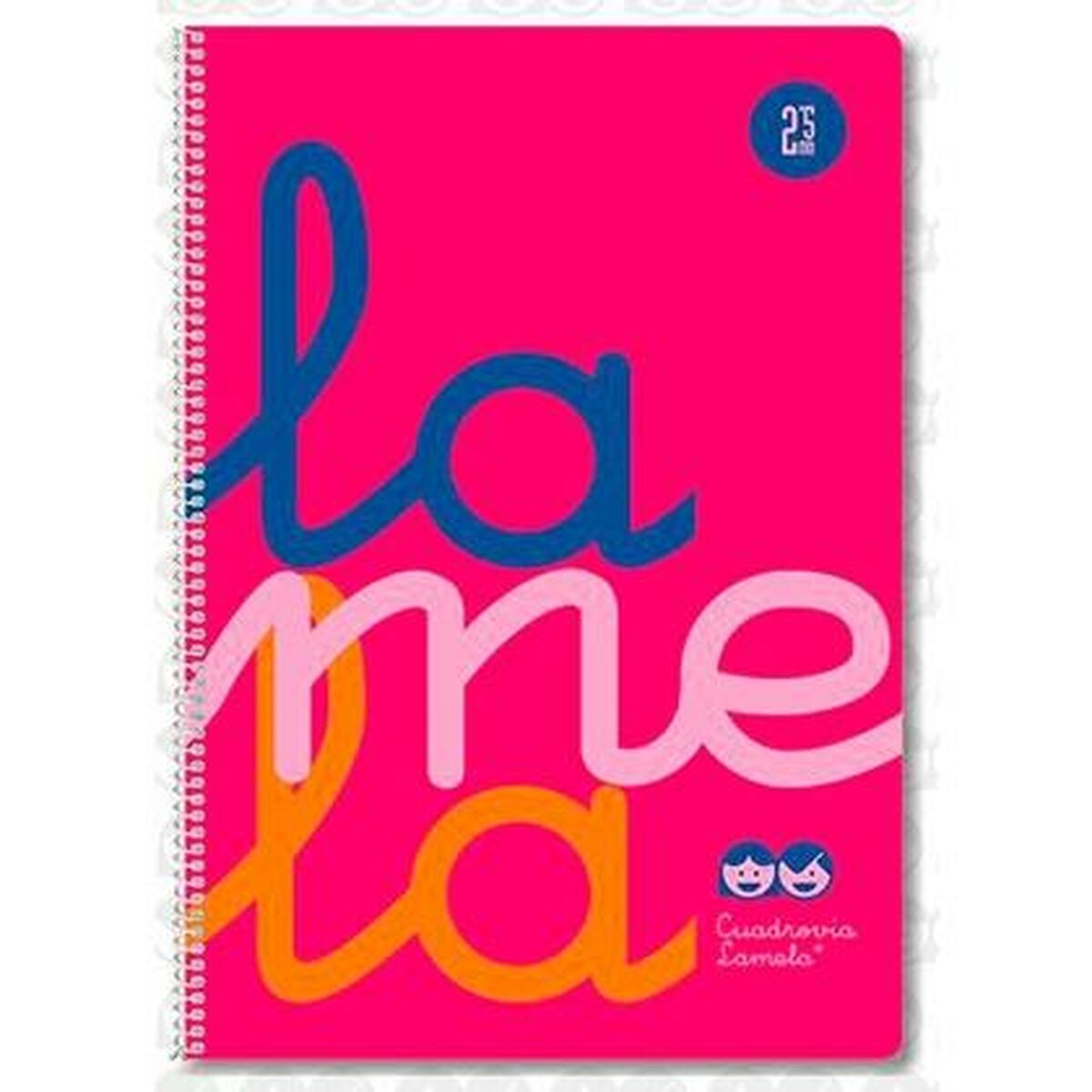 Anteckningsbok Lamela Fluor Rosa Din A4 5 Delar 80 Blad - 2