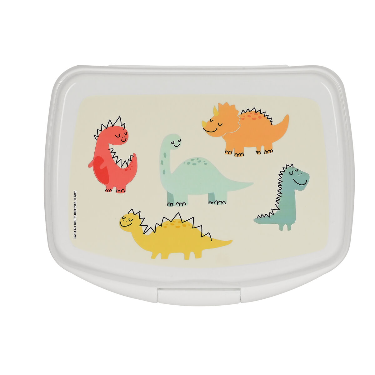 Smörgåslåda Safta Dinos 17 x 6 x 14 cm Kräm - 2