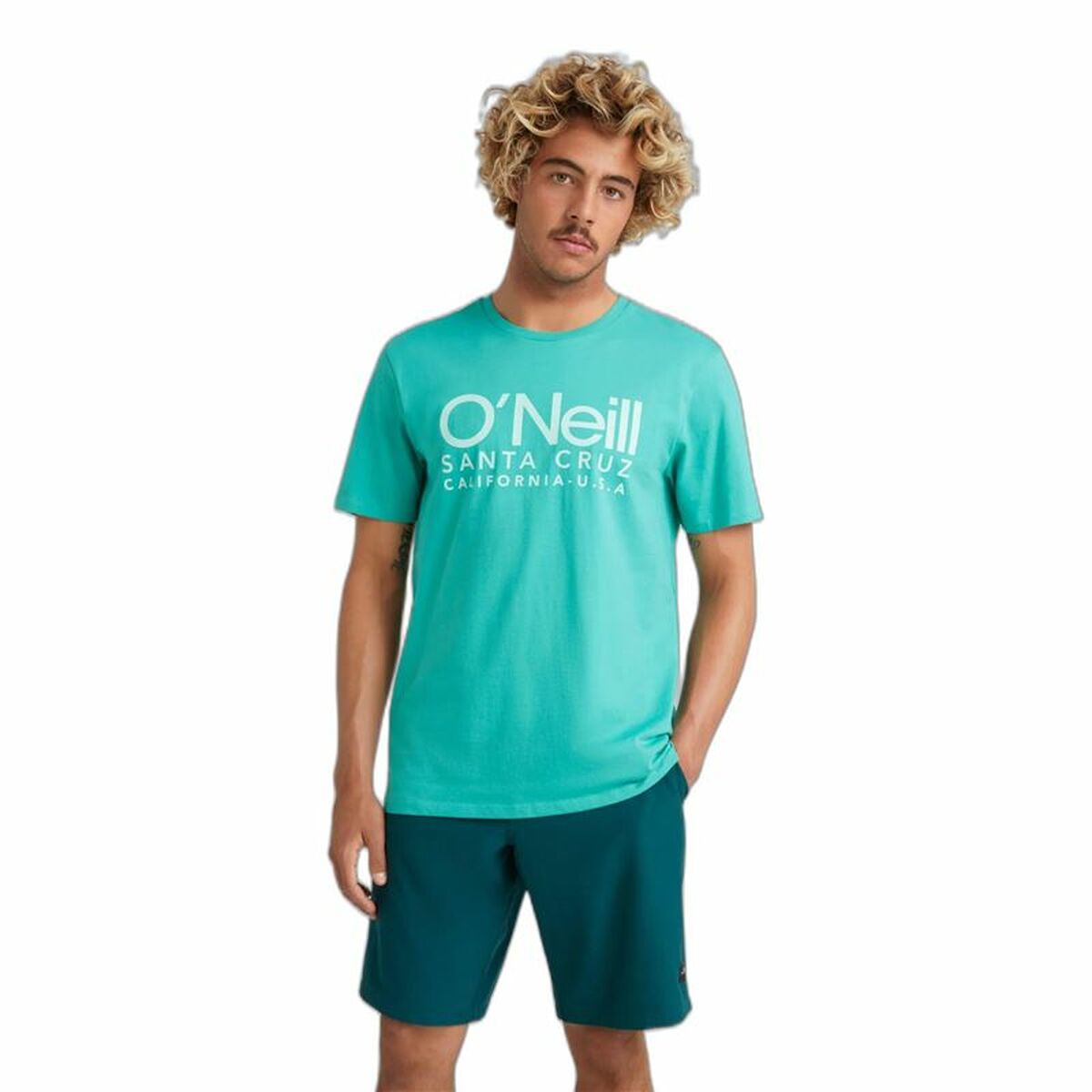 T-shirt med kortärm Herr O'Neill Cali Original Himmelsblå - 3