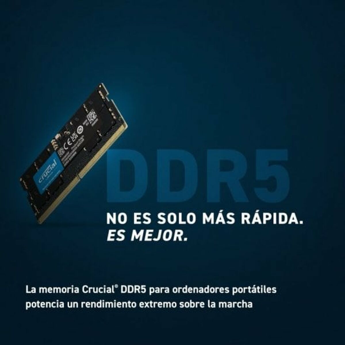 RAM-minne Crucial 16 GB 4800 MHz CL40 DDR5 SDRAM DDR5 - 3