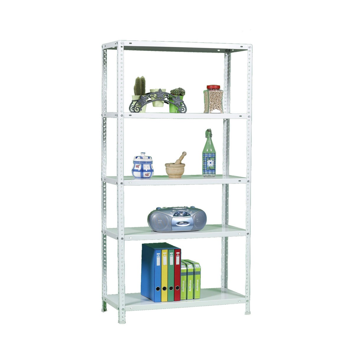 Bokhylla Simon Rack Comfort 5/400 Metall 5 Hyllor 500 kg (180 x 90 x 40 cm) - 8