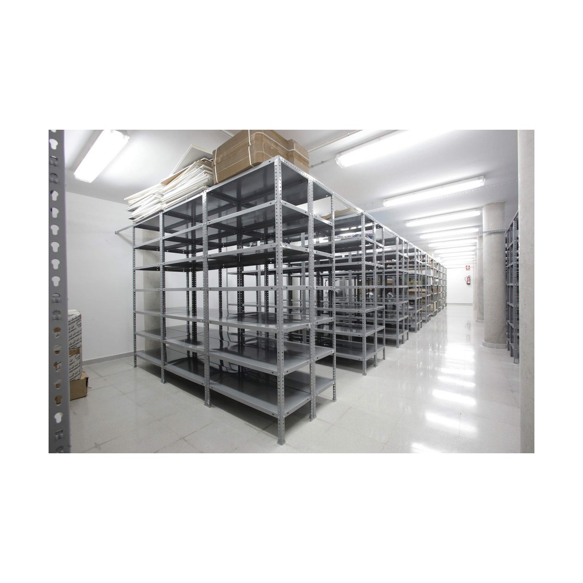 Bokhylla Simon Rack Comfort 5/400 Metall 5 Hyllor 500 kg (180 x 90 x 40 cm) - 2