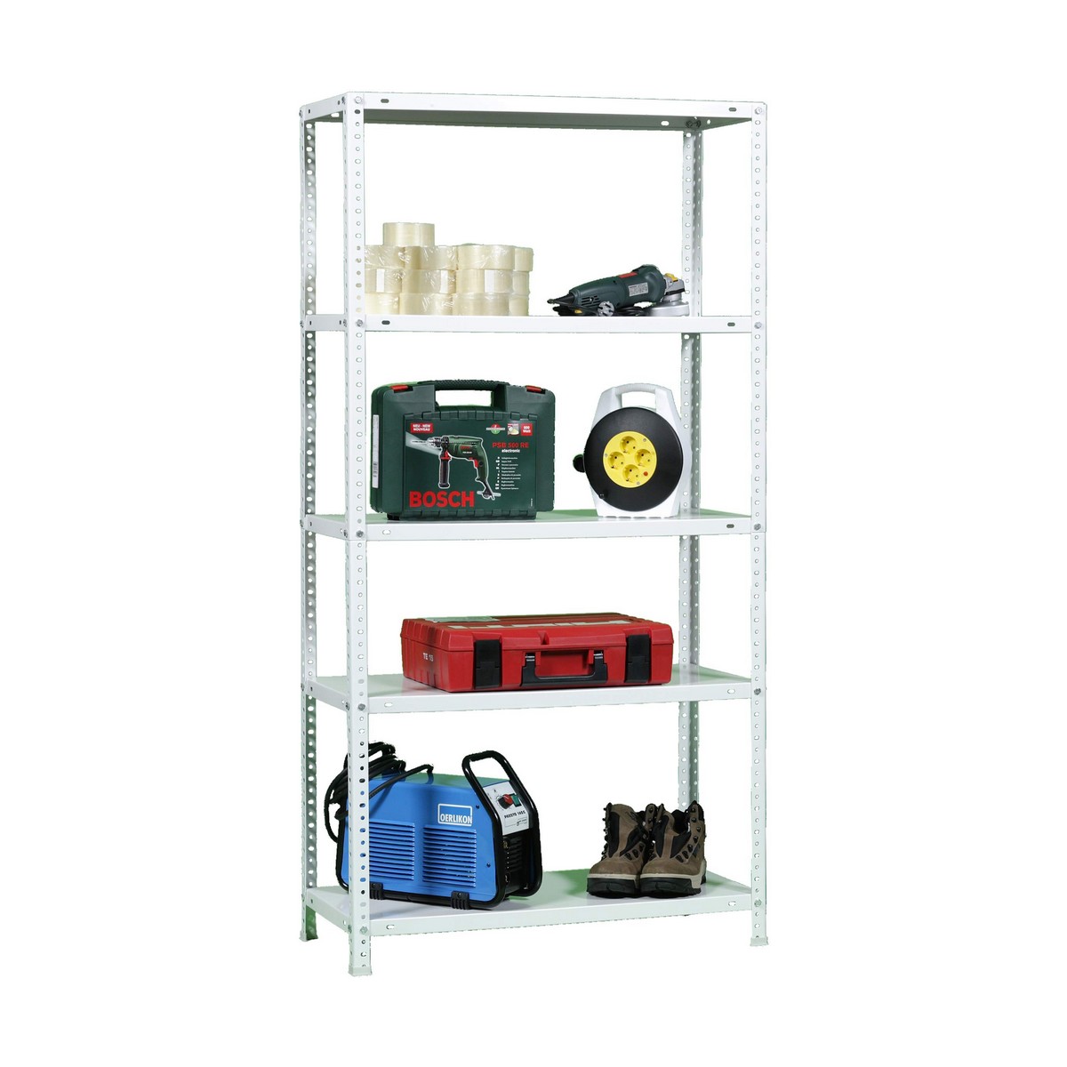 Bokhylla Simon Rack Comfort 5/400 Metall 5 Hyllor 500 kg (180 x 90 x 40 cm) - 11