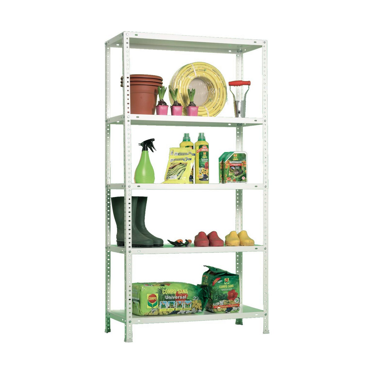 Bokhylla Simon Rack Comfort 5/400 Metall 5 Hyllor 500 kg (180 x 90 x 40 cm) - 9