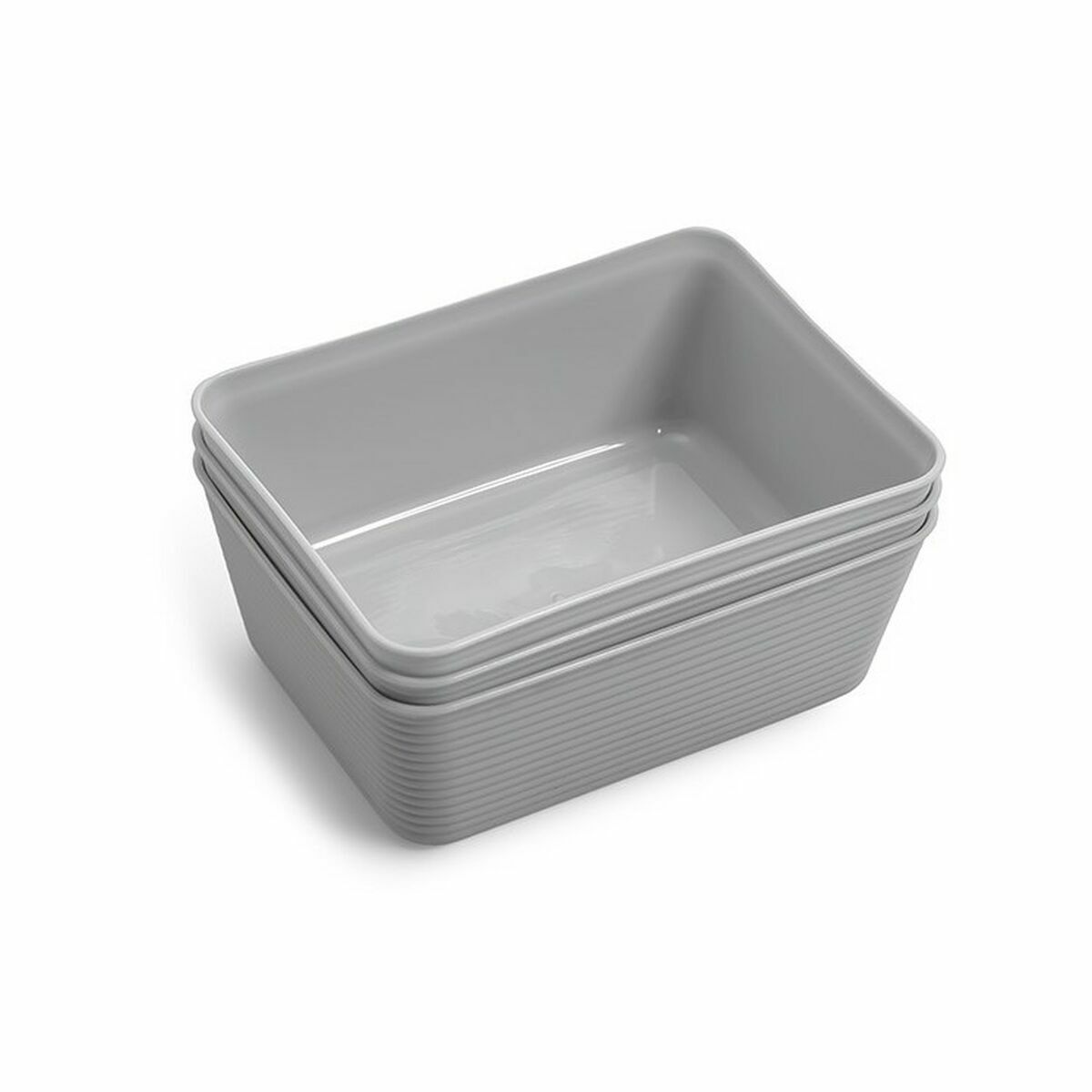 Korg - set Dem Flera användningsområden Plast 16,8 x 12,4 x 6,5 cm (3 Delar) (24 antal) - 2