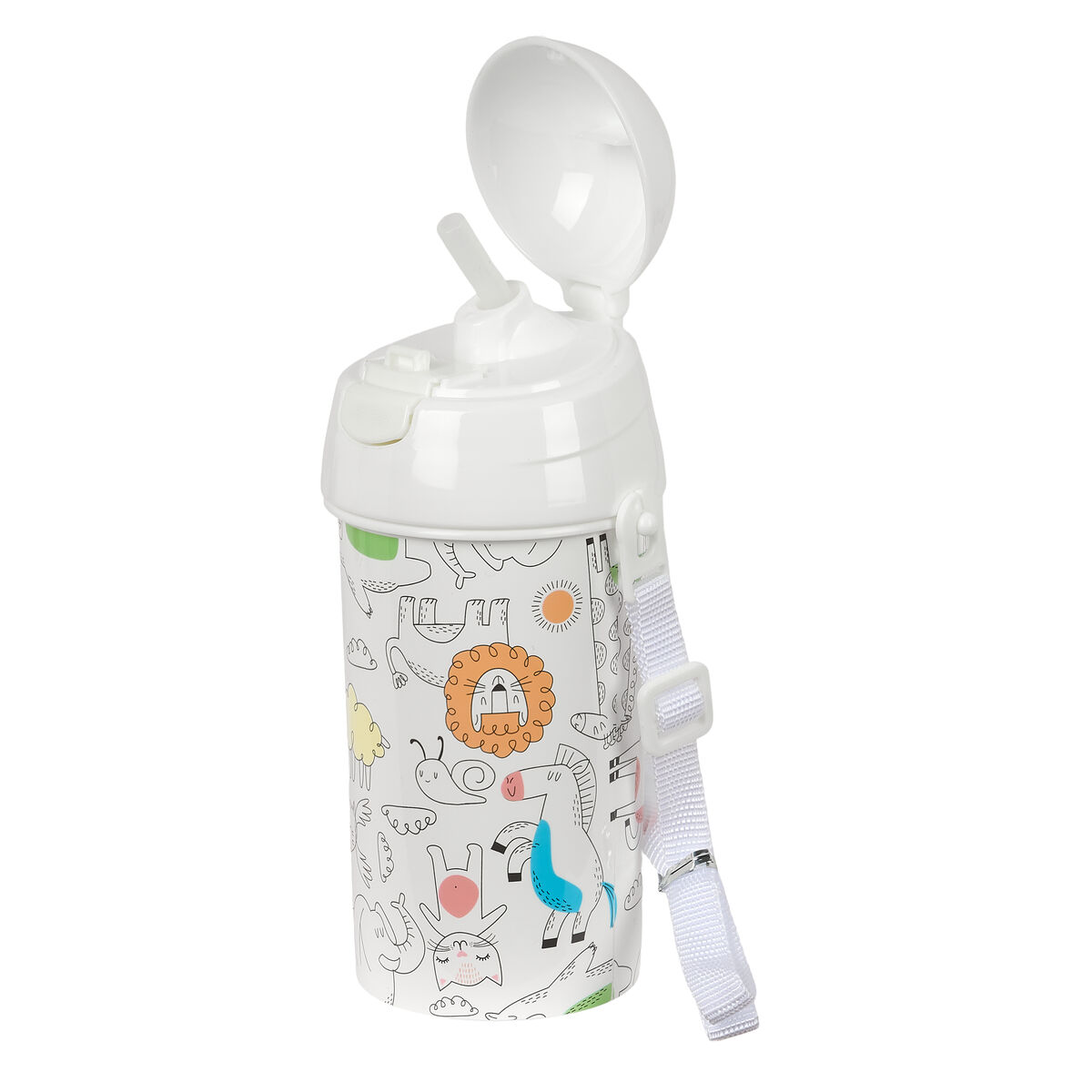 Vattenflaska Safta Zoo Beige PVC 500 ml