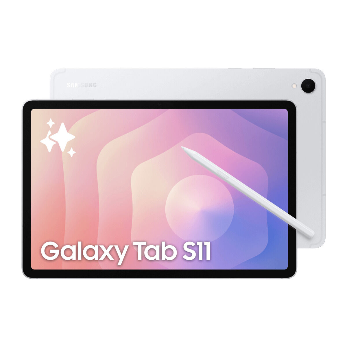 Läsplatta Samsung Galaxy Tab S11 X730 11" Octa Core 12 GB RAM 128 GB Silvrig