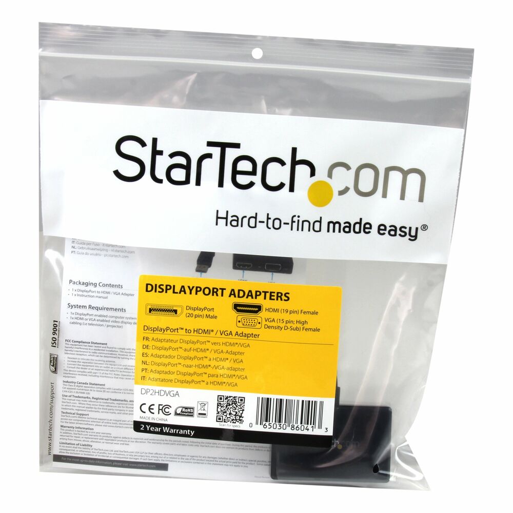 Adapter Startech DP2HDVGA - 2