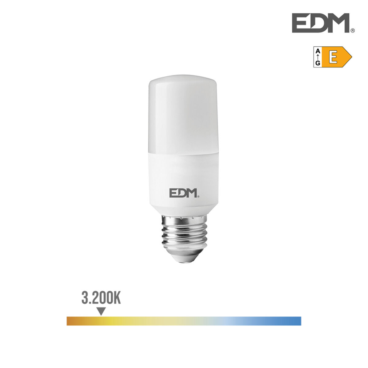 LED-lampa EDM 98839 E 10 W E27 1100 Lm Ø 4 x 10,7 cm Rörformig