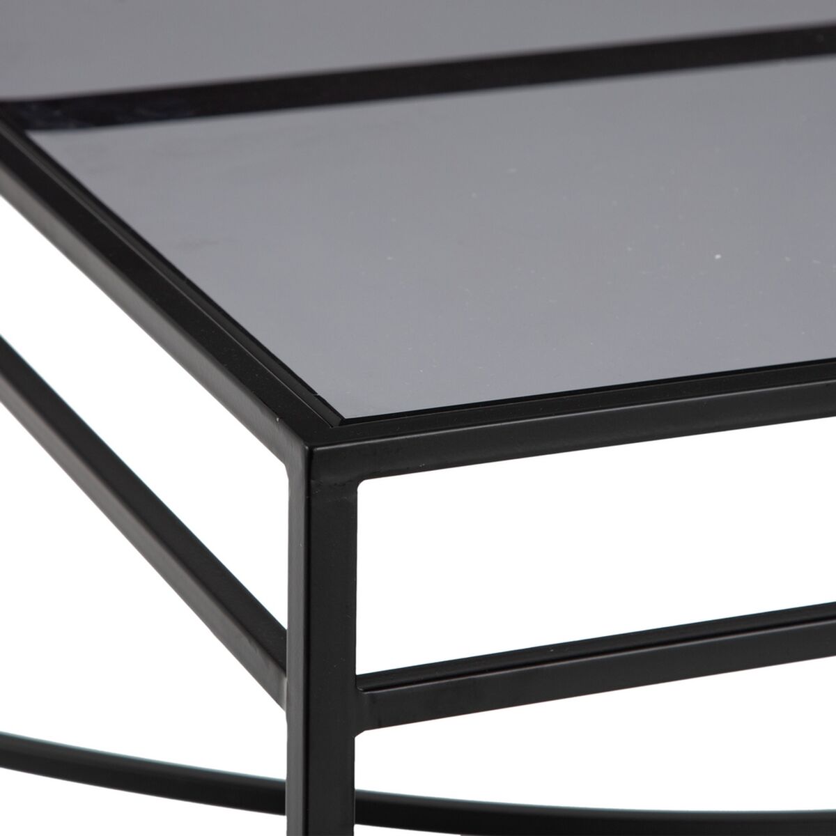 Soffbord 100 x 60 x 45,5 cm Glas Metall - 5