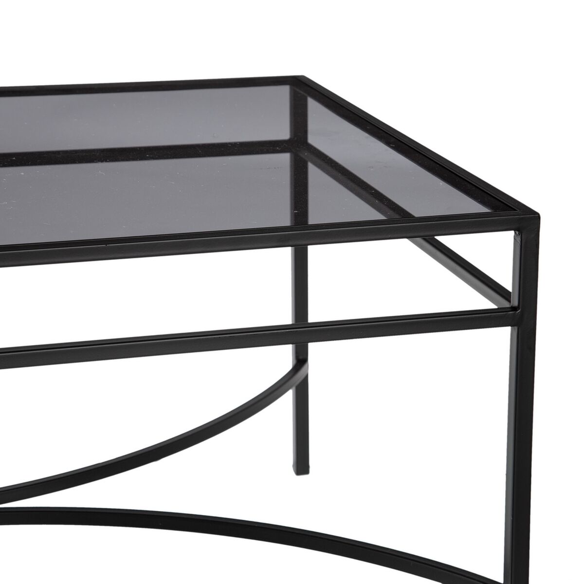 Soffbord 100 x 60 x 45,5 cm Glas Metall - 4