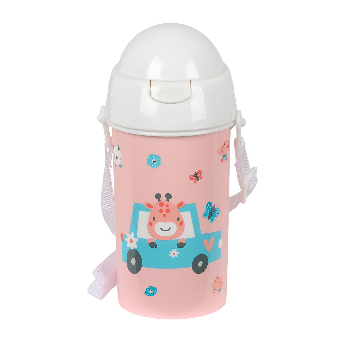 Vattenflaska Safta Jirafa Korall PVC 500 ml