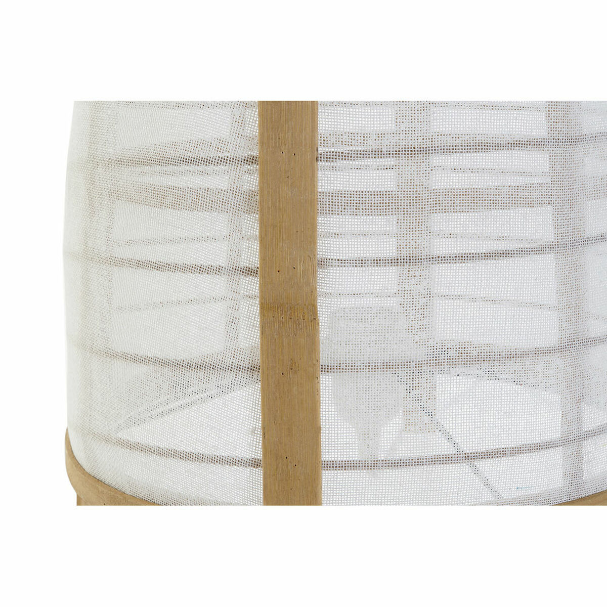 Bordslampa DKD Home Decor Vit Naturell Bambu 40 W 220 V 32 x 32 x 45,5 cm - 8
