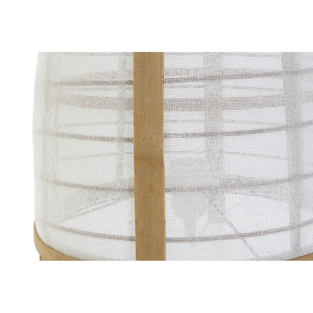 Bordslampa DKD Home Decor Vit Naturell Bambu 40 W 220 V 32 x 32 x 45,5 cm - 3