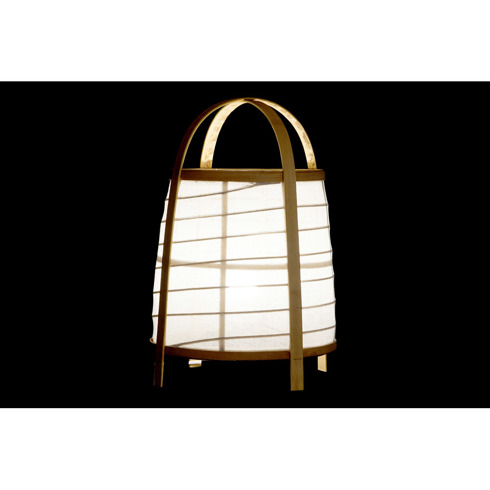 Bordslampa DKD Home Decor Vit Naturell Bambu 40 W 220 V 32 x 32 x 45,5 cm - 5