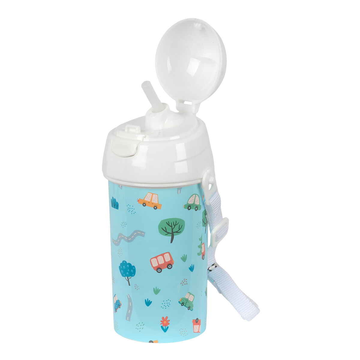 Vattenflaska Safta Coches Blå PVC 500 ml - 3